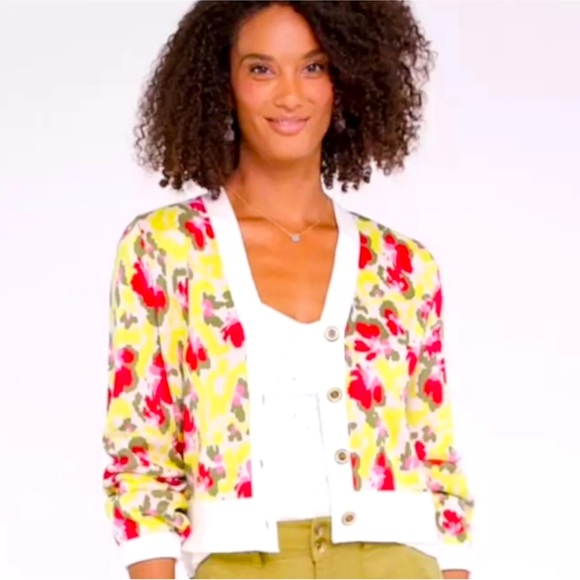 CABI Floral Garden Sweater - Sz M - NWT - Picture 1 of 7